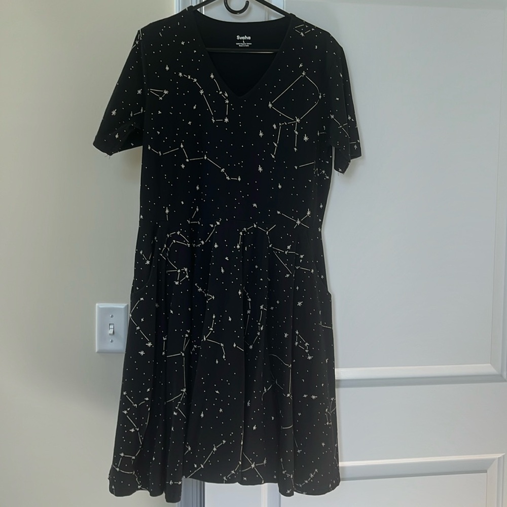 Svaha Constellation Twirl dress